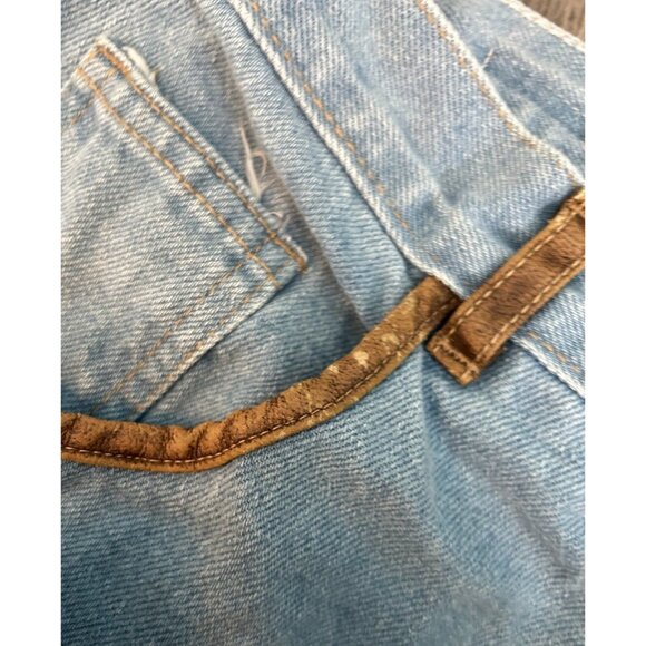 Vintage Topaz 1980s Women’s High Waist Mom Jeans Capris Long Denim Shorts - Picture 7 of 9